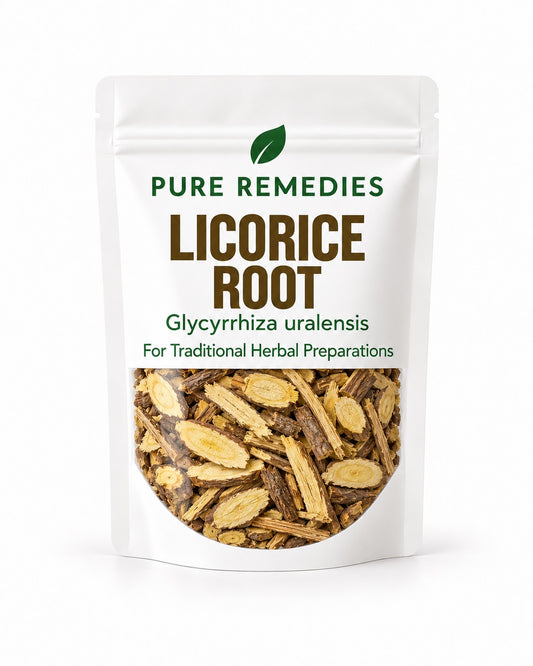 Licorice Root - dried herb pouch, Nature Pure Remedies