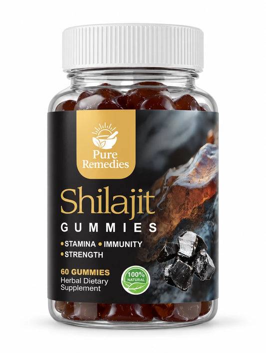 Shilajit Gummies - 60 gummies jar, Nature Pure Remedies