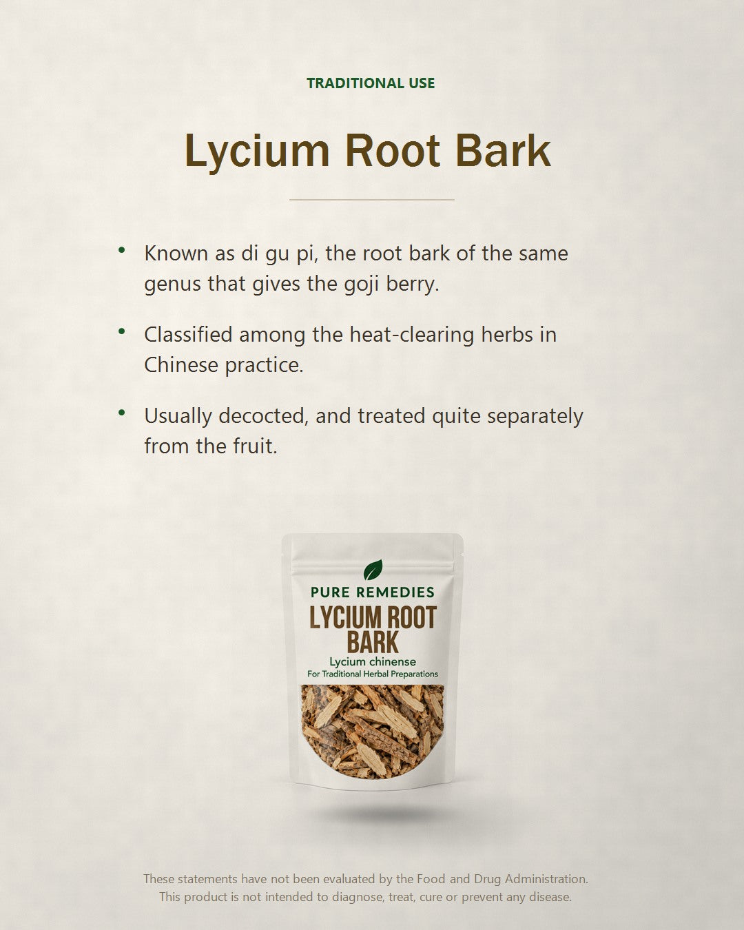 Traditional use of Lycium Root Bark in Chinese herbal practice